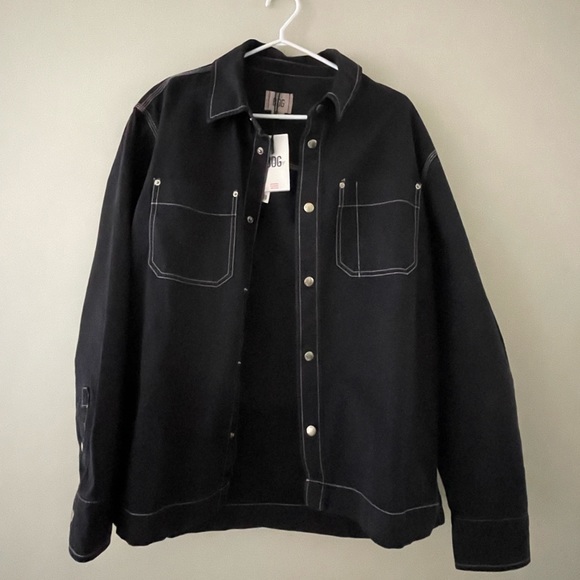 BDG Black Overshirt - Picture 1 of 1